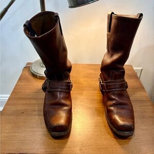 Frye Dark Brown Leather Boots